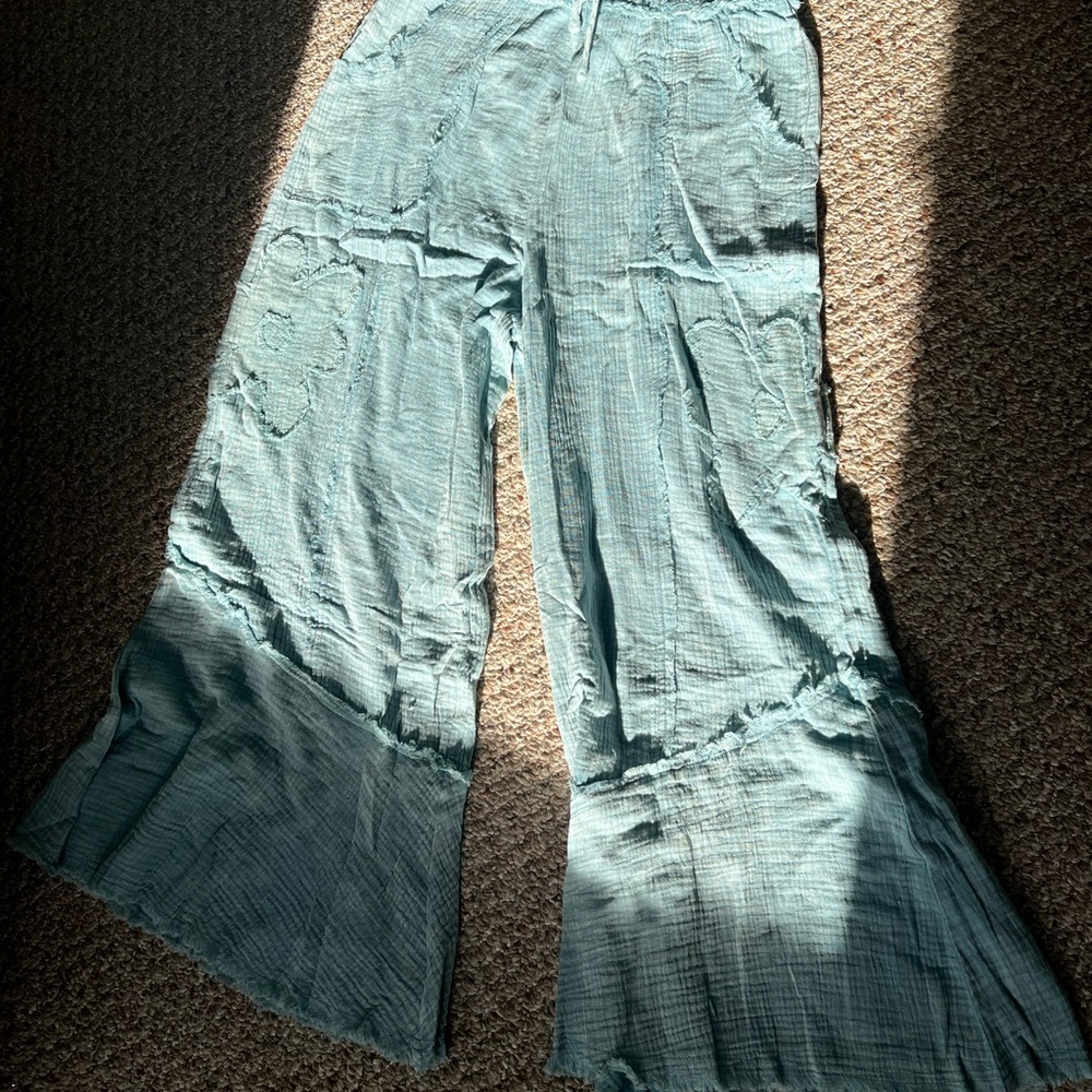 Wide Leg Women’s Pants in Teal